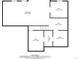 Basement layout featuring a basement, hall, and rooms, showcasing the floor plan and dimensions at 1618 Chancery Ln, Lithia Springs, GA 30122