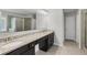 Bathroom featuring granite countertops, double sinks, and tile flooring at 1618 Chancery Ln, Lithia Springs, GA 30122