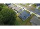 An aerial view shows a modern home with a manicured lawn in a residential neighborhood at 4234 Freight St, Tucker, GA 30084