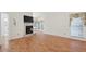 Spacious living room featuring a fireplace and hardwood floors at 2866 Wynford Sw Dr, Marietta, GA 30064