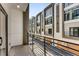 Modern balcony overlooking the street with contemporary railings at 1099 North Ne Ave # 12, Atlanta, GA 30307