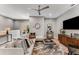 Stylish living room with comfortable seating, modern decor, and a walkout to the outdoor space at 1099 North Ne Ave # 12, Atlanta, GA 30307