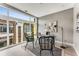 Bright home office with large windows and modern furniture at 1099 North Ne Ave # 12, Atlanta, GA 30307