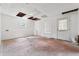 Unfinished basement with a window and door to the outside at 4467 Boatmans Cv, Stone Mountain, GA 30083
