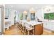 Open-concept kitchen featuring a large island with seating and modern finishes at 2200 Major Loring Sw Way, Marietta, GA 30064