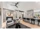 Open living space with modern decor and views of the kitchen and dining areas at 1099 North Ne Ave # 13, Atlanta, GA 30307