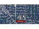 Arial view with a line from the home to Tolleson Park, which features a baseball field and pool at 1048 Pinehurst Se Dr, Smyrna, GA 30080
