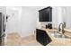 Well-lit kitchen showcasing stainless steel appliances, granite countertops, and dark cabinetry at 2100 Lily Valley Dr, Lawrenceville, GA 30045