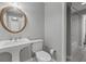 The bathroom has a sleek vanity and tile flooring at 3475 Oak Valley Ne Rd # 910, Atlanta, GA 30326