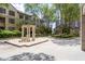 Charming courtyard with a gazebo and seating at The Oaks Buckhead at 3475 Oak Valley Ne Rd # 910, Atlanta, GA 30326
