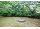 Large backyard with stone fire pit at 44 Aberdeen St, Atlanta, GA 30307