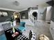 Elegant entryway with a staircase, tiled floors, and modern decor at 856 Haydens Rdg, Ellenwood, GA 30294