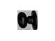 Close-up of the sleek, black doorknob at 81 Bridgemill Dr, Douglasville, GA 30134