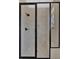 Modern shower with dark accents and a rain-style shower head within a tiled enclosure at 81 Bridgemill Dr, Douglasville, GA 30134