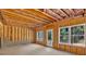 Unfinished room ready for customization, featuring exposed framing and windows at 81 Bridgemill Dr, Douglasville, GA 30134