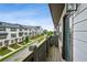This balcony has views of the townhome community at 2447 Figaro Dr, Atlanta, GA 30339
