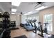 Bright gym with treadmills, stationary bikes, weights, and other fitness equipment for resident use at 2447 Figaro Dr, Atlanta, GA 30339