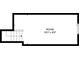 Floor plan of a room (19'3