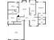 Detailed floor plan showcasing the layout of the home, including bedrooms, living spaces, and garage at 15 Fairwoods Ct, Covington, GA 30016