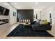 Stylish living room featuring a modern fireplace and sleek decor at 833 Humphries Sw St, Atlanta, GA 30310