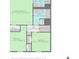 Upstairs floor plan including a primary bedroom, two bathrooms, and two additional bedrooms at 340 Windsor Se Walk, Conyers, GA 30094