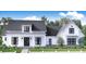 Inviting two-story farmhouse with a covered front porch, white picket fence, and beautifully manicured lawn at 1290 Jack Page Ln, Canton, GA 30115