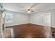 Living room featuring hardwood floors, a fireplace, and neutral wall colors at 1343 Cartwright Ln, Lawrenceville, GA 30045