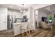 Modern kitchen with stainless steel appliances, granite countertops, and white cabinetry at 1024 Brownstone Dr # 2, Marietta, GA 30008