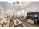 Spacious living room with vaulted ceilings, a ceiling fan, and neutral decor at 1024 Brownstone Dr # 2, Marietta, GA 30008