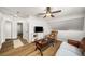 Upstairs living area offers a comfortable sitting area and plenty of space for entertainment at 1024 Brownstone Dr # 2, Marietta, GA 30008