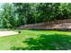 Secluded backyard featuring a patio and a tall fence with greenery at 2373 Oak Falls Ln, Buford, GA 30519