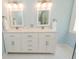 Main bathroom featuring double sinks and ample counter space at 7030 Wessex Way, Cumming, GA 30028