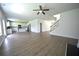 Open floor plan featuring a living room flowing into the kitchen at 2504 Bear Mountain St, Lithonia, GA 30058