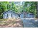 Charming single-story home with stone chimney and private driveway surrounded by mature trees at 4116 Wendell Way, Snellville, GA 30039