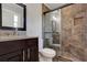 Beautiful bathroom with tiled shower and pebble floor at 1840 Linwood Ave, Atlanta, GA 30344