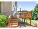 Inviting outdoor deck with comfortable seating offers a relaxing space for entertaining and enjoying the backyard view at 2002 Ivy Ridge Se Rd, Smyrna, GA 30080