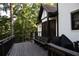 Exterior view of home's spacious deck with built-in seating, great for entertaining guests at 4640 Calleigh Way, Snellville, GA 30039