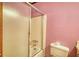 Bathroom showcasing a shower/tub combination with tile surround and a toilet at 1342 Peggy Nw Ln, Conyers, GA 30012