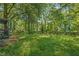 A spacious backyard surrounded by lush greenery, offering privacy and a serene outdoor space at 1324 Almont Sw Dr, Atlanta, GA 30310