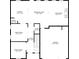 First floor plan featuring kitchen, living room, dining room, breakfast nook, garage, bath and sitting room at 1742 Weatherbrook Cir, Lawrenceville, GA 30043