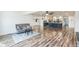 Open floor plan showcasing a comfortable living room and a modern kitchen with a center island at 500 Coleman Mill Rd, Carrollton, GA 30116