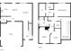Detailed floor plan showcasing the layout of the home, including the kitchen, bedrooms, and bathrooms at 509 Carlton Pointe Dr, Palmetto, GA 30268