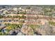 Expansive aerial view of the residential neighborhood, full of mature trees at 1585 Lake Dow Rd, Mcdonough, GA 30252