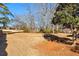 A vast backyard with grass and towering trees, providing ample space for outdoor living and recreation at 1585 Lake Dow Rd, Mcdonough, GA 30252