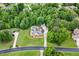 Expansive aerial view of the property showcasing the large lot and surrounding greenery at 604 Clearwater Ct, Mcdonough, GA 30252