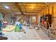 Unfinished basement featuring exposed insulation, open layout, and potential for customization at 604 Clearwater Ct, Mcdonough, GA 30252