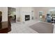 Bright office with a fireplace, tile flooring and natural light at 604 Clearwater Ct, Mcdonough, GA 30252