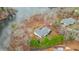 Aerial view of a single Gathering home with a private lake and large backyard at 8160 Stone Hill Rd, Cumming, GA 30028