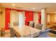 Basement dining area with seating for six, adjacent to living space at 7435 Woodruff Way, Stone Mountain, GA 30087