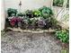 Flower pots with various flowers along the side of the house at 138 Elysian Nw Way, Atlanta, GA 30327